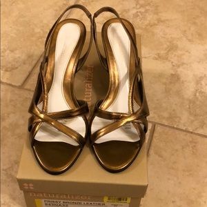 Naturalizer Bronze Slingback Heels
